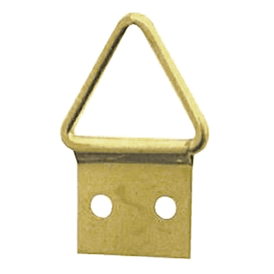 Triangle Hanger 2 Hole, Small, Size '0' - Brass Plated