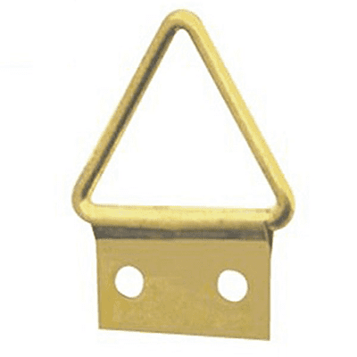 Triangle Hanger 2 Hole, Small, Size '1-S' - Brass Plated