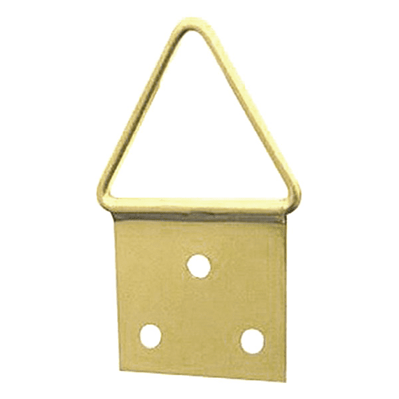 Triangle Hanger 3 Hole Large Size 5 - Brass Plated