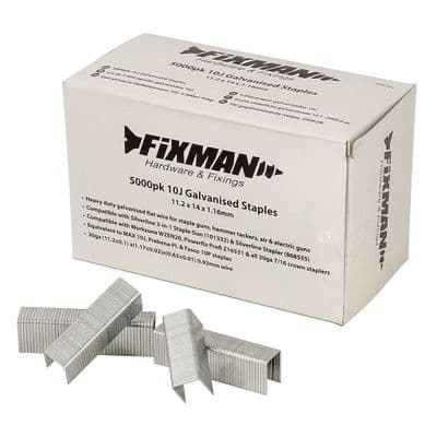 Type 10J Galvanised Staples (14mm) - 5000 Pack