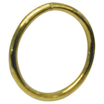 Welded Steel Rings - Brass Plated 30mm