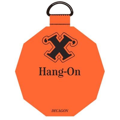 X Hang-On Gummed Adhesive Decagon Hanger