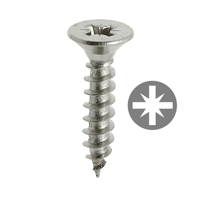 Zinc Plated Countersink Pozi Screws '3' x 10mm