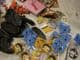 100 assorted keyrings