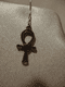 Alchemy Gothic ear rings in pewter  Ankh Of Osiris.