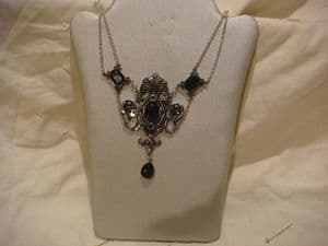 Alchemy Gothic pendant necklace in pewter Queen Of The Night.