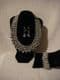 fashion  Coller Necklace, Bracelet & Earring set in silver metal.