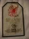 Glass Garden Plaque red flower (Welcome to my Garden).