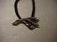 Hair band ponytail holder antique style feathers in black and white cyrstals.