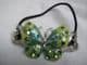 Hair band ponytail holder butterfly shades of green