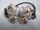 Hair band ponytail holder butterfly shades of peach
