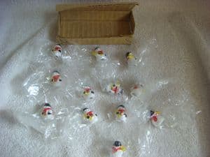 Mini snowmen figures box of 12 ideal for craft