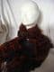 Soft Long light  weight Scarf in black and orange ..deer