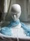 Soft  Long Scarf  lace light blue