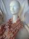 Soft  Long Scarf  lace  pink circles and icicles.