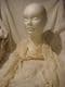 Soft  Long Scarf paneled  lace cream.