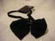 Stretch head band/bandeau black with black lace bow pack of 6.