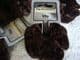 Velvet scrunchie brown pack of 6 soft feel hair scrunchies.