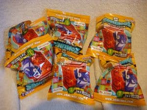 Zomlings series 2 in the town  6 single blind bags