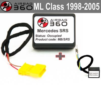 Mercedes M / ML class Front Seat Passenger Seat Mat Occupancy recognition sensor emulator bypass