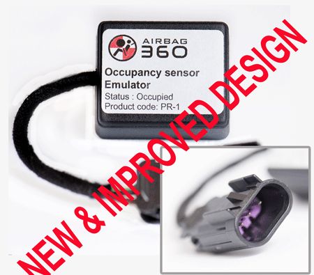 Mercedes   passenger  side airbag seat occupancy / pressure bladder .