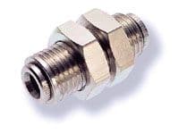 Norgren 8mm OD Pneufit Push in Bulkhead 100290800