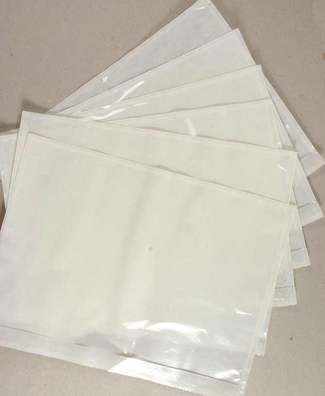 Self Adhesive Clear Document Pouches/Sticky Windows Size A7 Internal