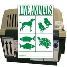 LIVE ANIMAL SHIPPING LABELS