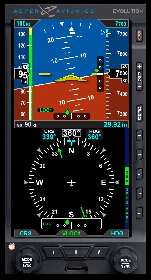 Aspen Evolution E5 Dual EFI PFD System (403016)