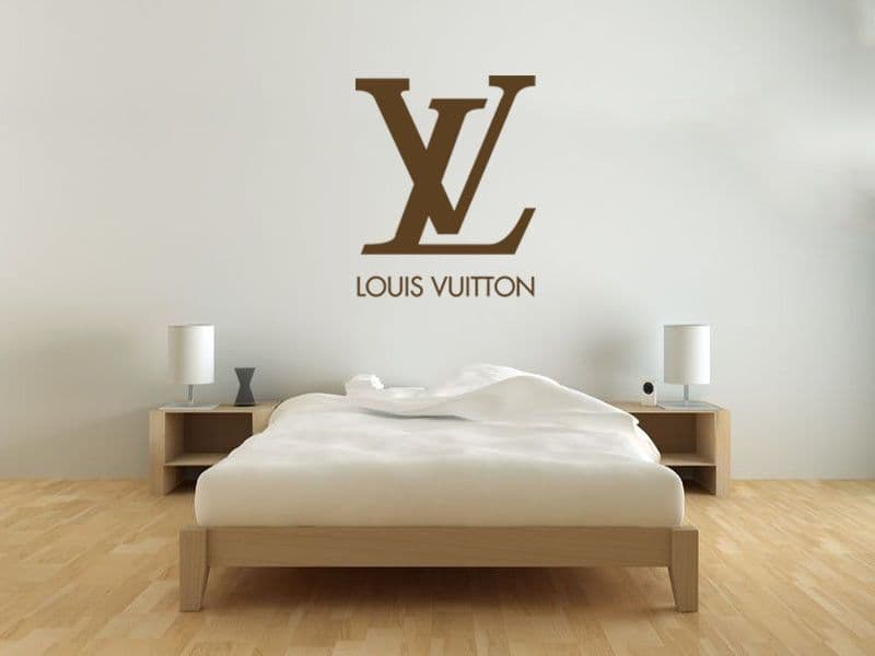 LOUIS VUITTON Logo Wall Art Sticker LV PVC Decal Modern Transfer