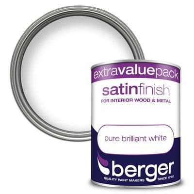 Berger Satin Finish 1.25L - Pure Brilliant White