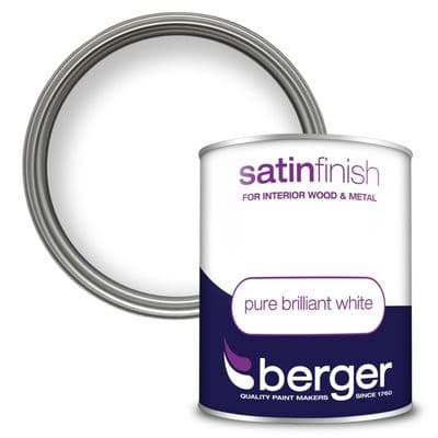 Berger Satin Sheen 750ml - Pure Brilliant White