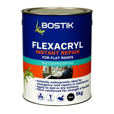 Bostik Flexacryl Instant Repair - 5kg Black