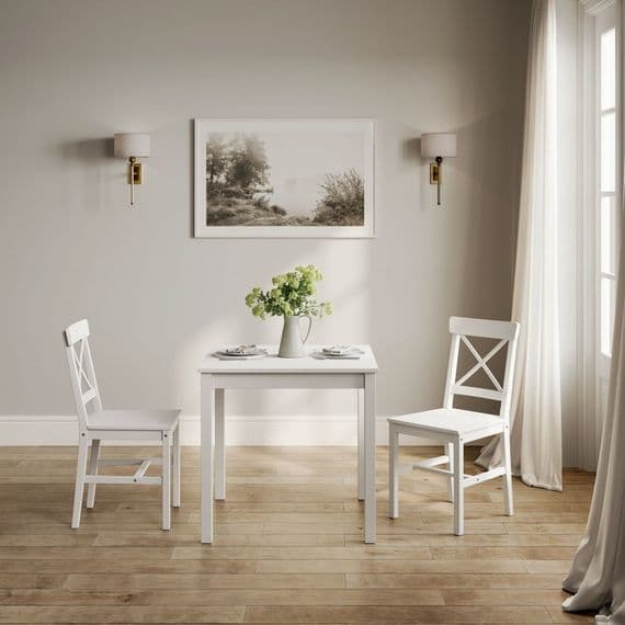Crawford White Seater Dining Set