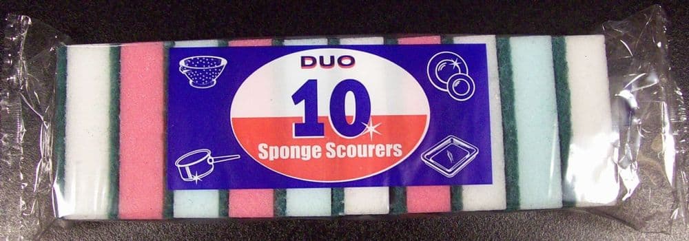 Duo Sponge Scourers, Pack of 10