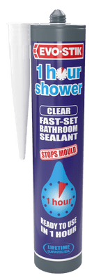 Evo-Stik 1 Hour Shower Sealant - Clear C20
