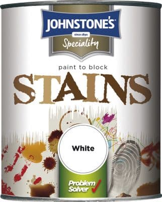Johnstone's Paint To Block Stains - 750ml White