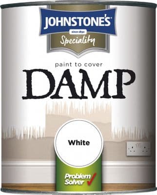 Johnstone's Paint To Cover Damp - 750ml White