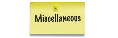 Miscellaneous