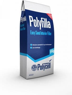 Polycell Easy Sand Interior Polyfilla - 5kg