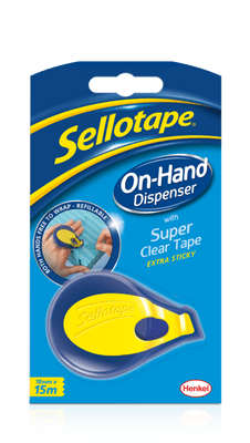 Sellotape On Hand Dispenser - Including 18mm x 15m Roll