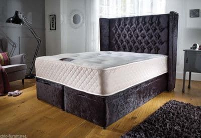 sleep-pose chesterfield wingback storage bedframe