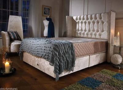 sleep-pose mayfair wingback storage bedframe