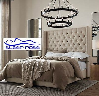 sleep-pose wingback ottoman bedframe
