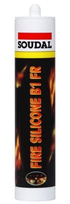 Soudal Fire Silicone B1 - 310ml Cartridge  Grey