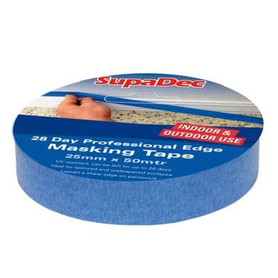 SupaDec 28 Day Professional Edge Masking Tape - 25mm x 50m