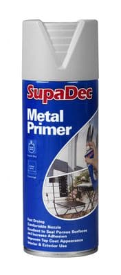 SupaDec Metal Primer Spray - 400ml Grey