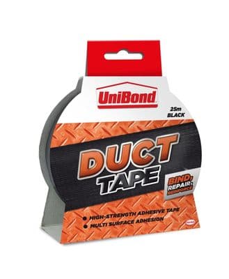 UniBond Original Duct Tape - Black 50mm x 25m