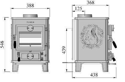 Morso Squirrel 1410 Woodburner/Multifuel Stove