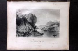 Allom China 1847 Antique Print. Coal Mines at Ying-Tih